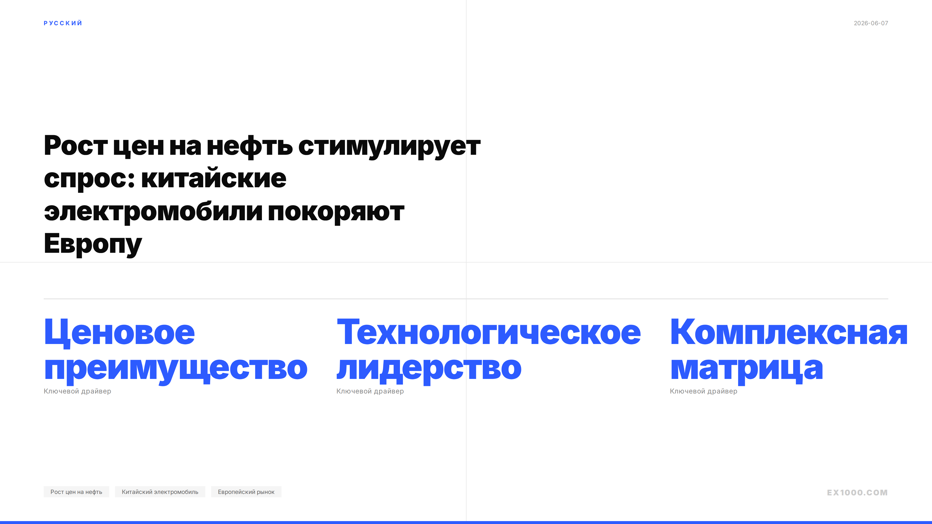 Рост цен на нефть стимулирует спрос: китайские электромобили покоряют Европу