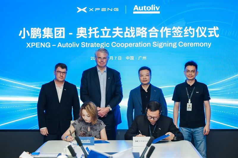 Autoliv and XPENG Group Sign Strategic Cooperation Framework Agreement