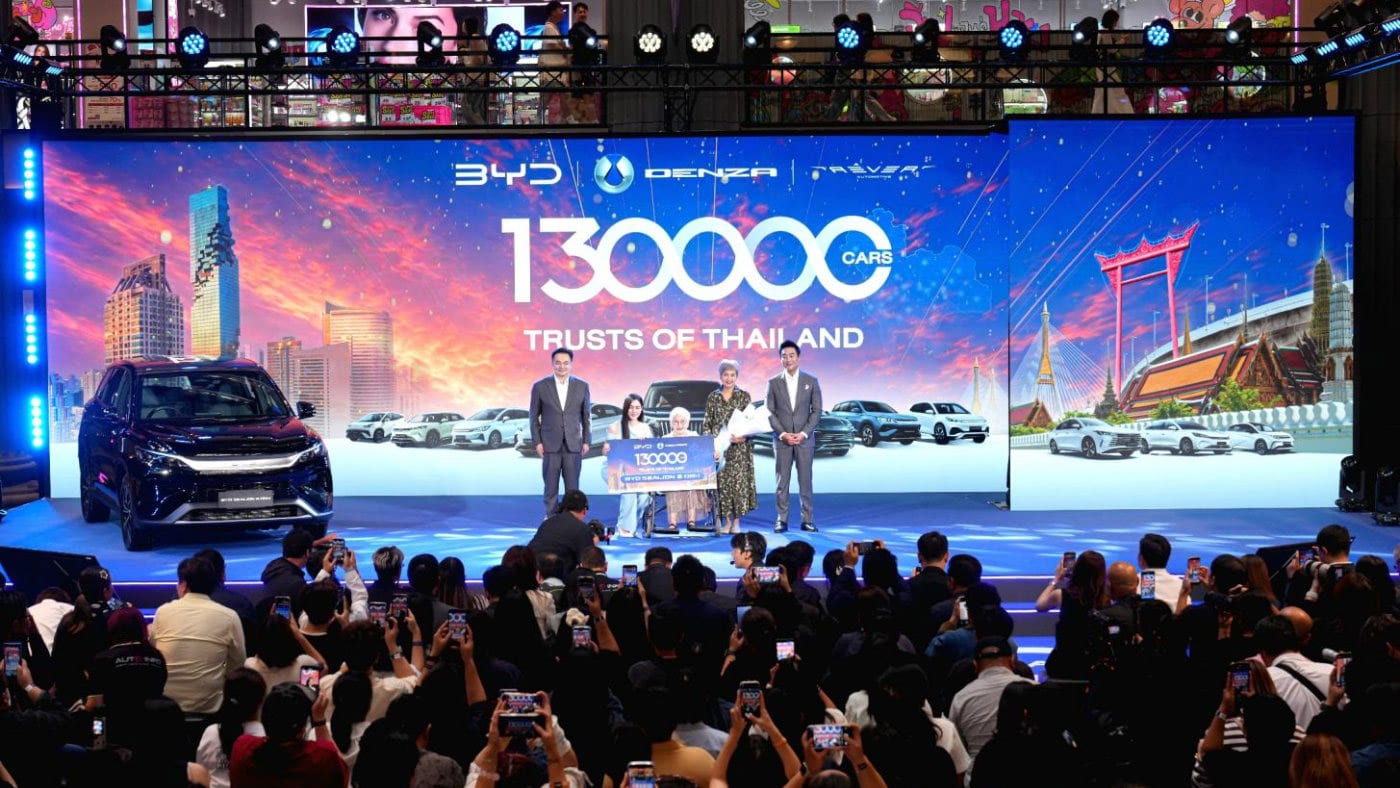 Накопленные поставки BYD в Таиланде превысили 130 000 единиц, локализация приносит результаты