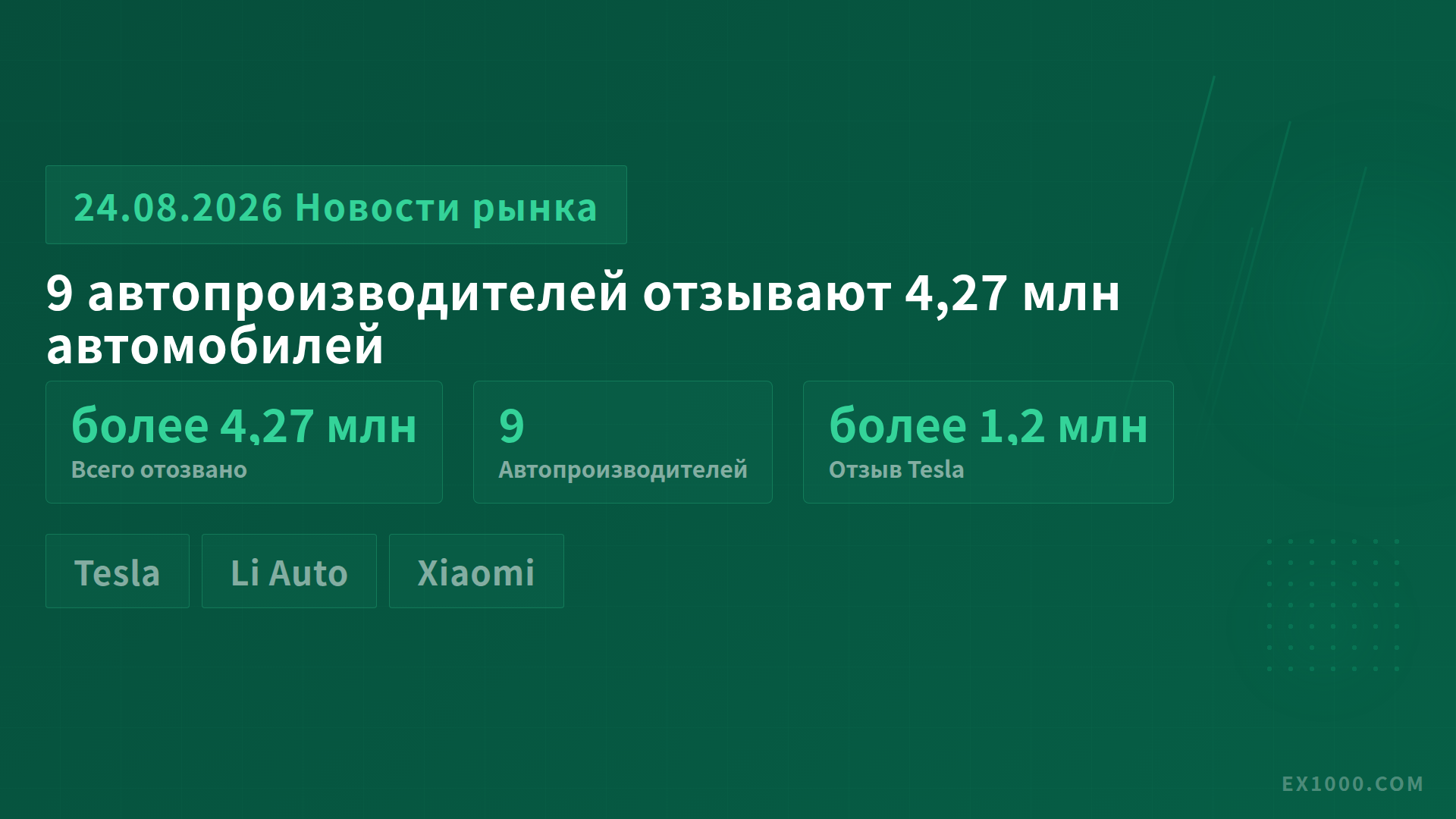 9 автопроизводителей отзывают свыше 4,27 млн машин, дефект дверных ручек бьёт тревогу